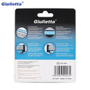 GFLV 4pcs 3 Layers Blades Shaving Razor Shaver Heads Replacement for Gillette
