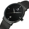 WWOOR 8018 Business Style Mesh Steel Band Men Wrist Watch Date Display Quartz Watch