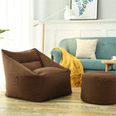 Large Bean Bag Chair Covers Lazy Sofa Indoor Seat Armchair Washable Cozy Game Lounger
