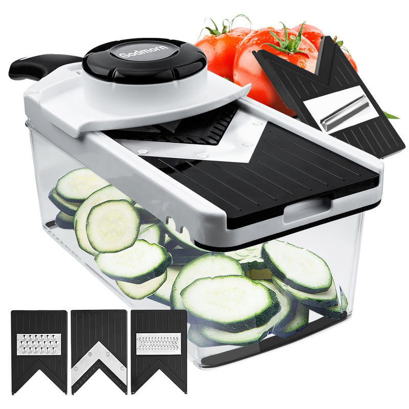 A1801 Mandoline Slicer Dicer 5 Blades Multi-function Food Slicer Vegetable Cutter Chopper