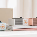 Vinivn Retro Turntable Wireless Mini Bluetooth 5.0 Speaker Portable Subwoofer, 8 Hours Working Time