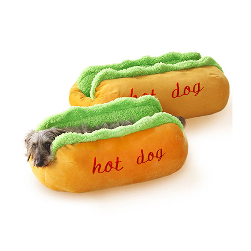 Hot Dog Shape Pet Mattress Puppy Cat Soft And Dirty Pet Bed S L Size