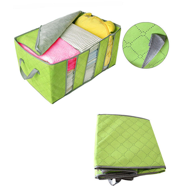 60x35x35cm Non Woven Clothes Quilt Storage Bag Dustproof  Moisture Proof Organizer Bag with Zipper