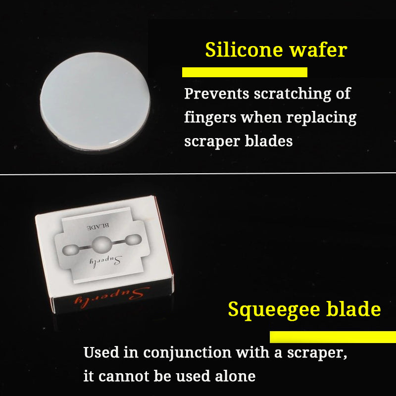 8-in-1 Foot Plate Honing Foot Stone Grinding Foot Skin Squeegee to Dead Skin non-Electric Pedicure Tool Repair Planing Knife Set