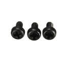 Suleve M3NP1 50Pcs M3 Nylon Screw Bolt Black Round Phillips Screw Nut Nylon PCB Standoff Assortment 5-25mm