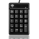 Wired Numeric Keyboard Mechanical Feel Digital Keyboard Password Numeric Keypad Function Financial Keyboard