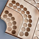 Wooden Pigment Bottle Storage Organizer 74/81 Bottles Color Paint Ink Brush Stand Rack Modular Holde