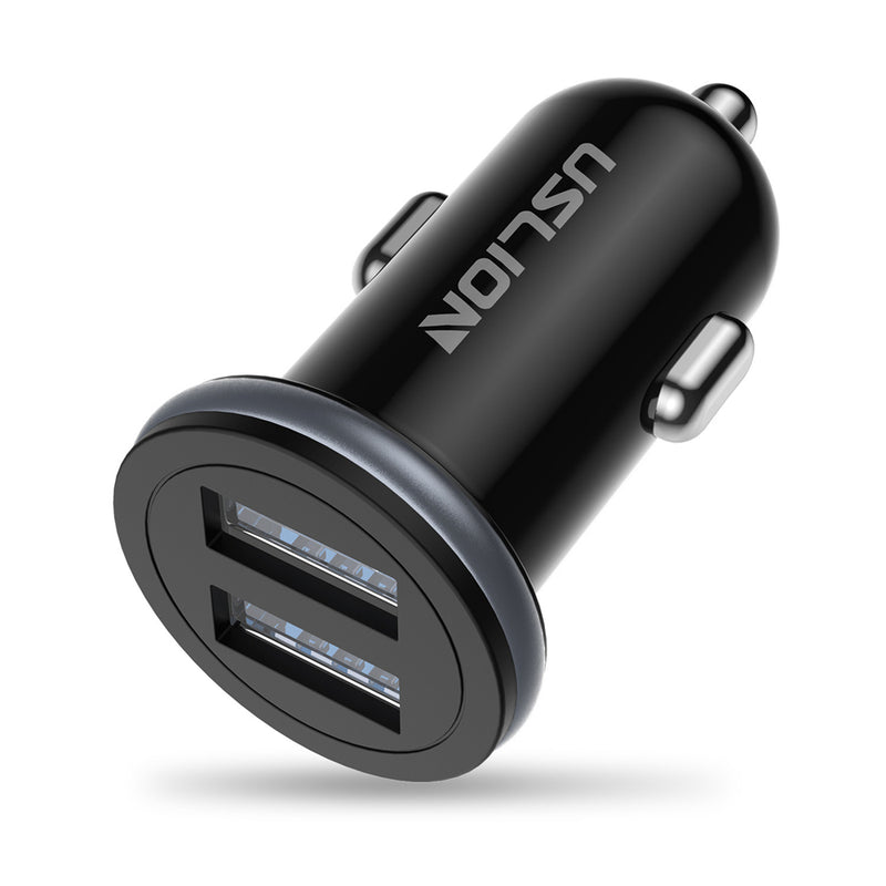 Uslion 2.1A LED Lighting Dual USB Quick Charging USB Car Charger For iPhone XS 11 Pro Huawei P30 Pro Mate 30 5G Xiaomi Mi9 9Pro Redmi K20 Pro K30 S10+ Note