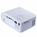 Portable 480 x 320 Pixels 80LMS LCD Projector Home Cinema with HDMI USB AV VGA SD Interface