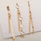 Stylish Arrow-studded 3 Pieces/ Set Gold Alloy Rhinestone Anklet For Women