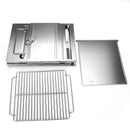 Outdoor Beach Portable Charcoal Trolley Rectangular BBQ Grill Portable Steel