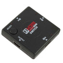YuBeter 3 Port 1080P High Definition Multimedia Interface Switcher Adapter Splitter for PS3 STB TV DVD DVR PC DV DLP Projector
