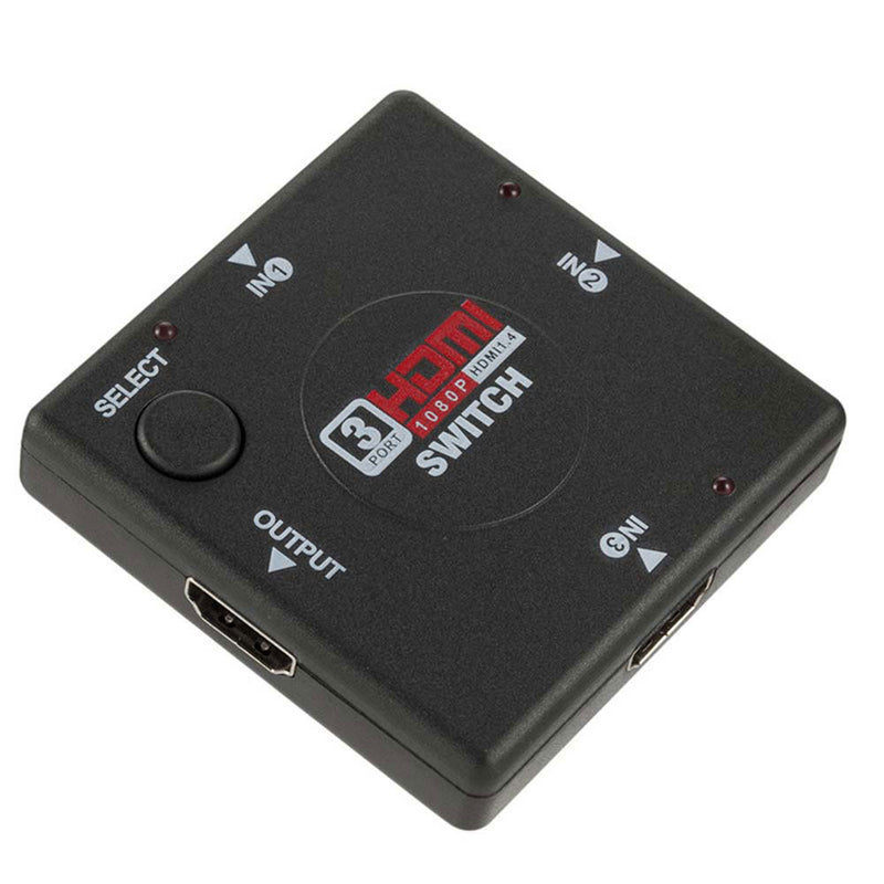 YuBeter 3 Port 1080P High Definition Multimedia Interface Switcher Adapter Splitter for PS3 STB TV DVD DVR PC DV DLP Projector