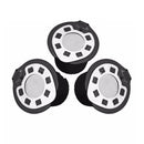 3Pcs/Set Gold Chrome Plating Refillable Coffee Capsule Cup Reusable Coffee Pods w/ Spoon Brush for Nescafe Dolce Gusto Brewer