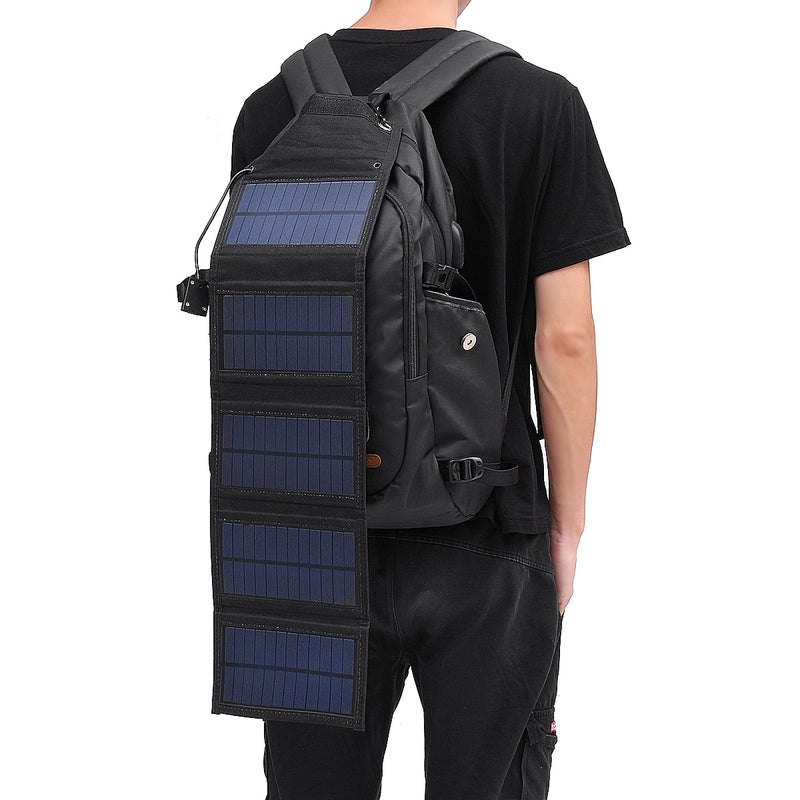 Solar Charger 5V Foldable Waterproof  Solar Power Charger USB Solar Battery Charger With Solar Panel for Traveling Camping Hiking