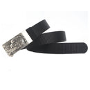 ENNIU 125cm Men Nylon Vintage Belt Automatic Buckle Quick Release Tactical Belts Leisure Waistband