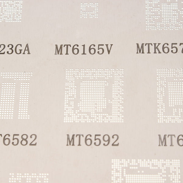 BGA Reballing Stenci for MTK Xiaomi Series MT6582V, MT6323GA, MT6165V, MTK6572A, MT6369A