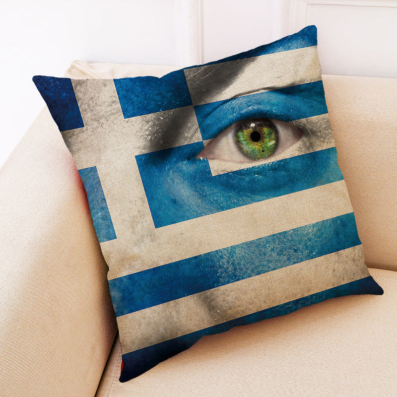 Honana BX National Flag With Eye Pattern Luxury Cushion Cover Throw Pillow Case Pillow Covers