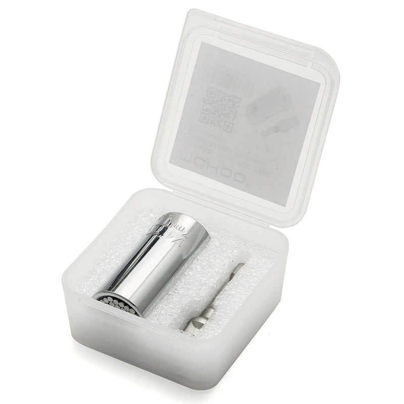 MOHOO 2 Pcs Socket Set 7-19mm Universal Key Tools Torque Ratchet Wrench Set