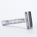 BAILI BD179 Barber Safety Blade Razor Manual Shaver Double Edge Butterfly Twist Open T-Shaped Unisex 1 Travel Case with Mirror