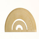 Brass Ruler Metal Triangle Straight Ruler for Woodworking Measuring Ruler Wave Line Drawing Tools