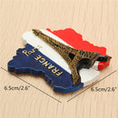Tourist Souvenir Favorite Travel Resin 3D Fridge Magnet Eiffel Tower