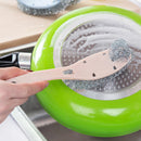 KCASA KC-CS03 Long Handle Pot Dish Bowl Steel Ball Brush Steel Wire Cleaning Dish Washing Brush