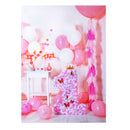 5x7ft Pink Balloon Birthday Photography Backdrop Studio Prop Background