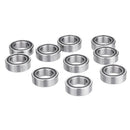 Machifit 10pcs 6700-2RS 10x15x4mm 10x16x5mm Miniature Double Rubber Seal Deep Groove Ball Bearing