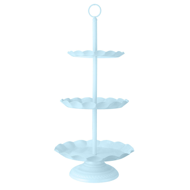 2 / 3 Ters Blue Cake Holder Cupcake Stand Birthday Wedding Party Display Holder Decorations