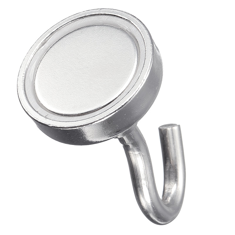 6pcs 25mm Rare Earth Neodymium Magnet 22kg Magnetic Hanging Hooks Holder