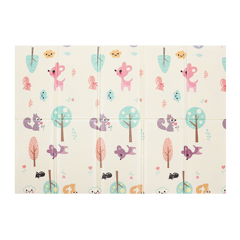 2-Side XPE Foldable Floor Mat Baby Play Mat Crawl Creeping Alphabet Animal