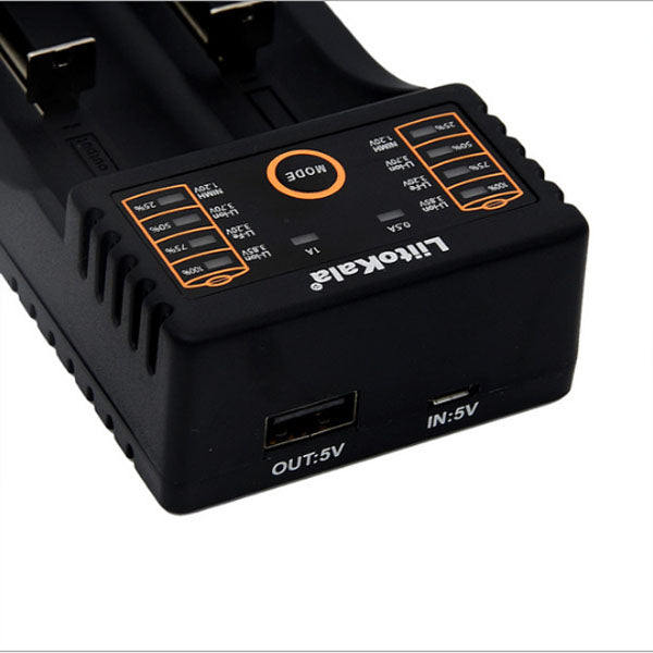 liitokala lii-202 5V 2A 18650/26650/16340/14500 Micro USB Battery Charger