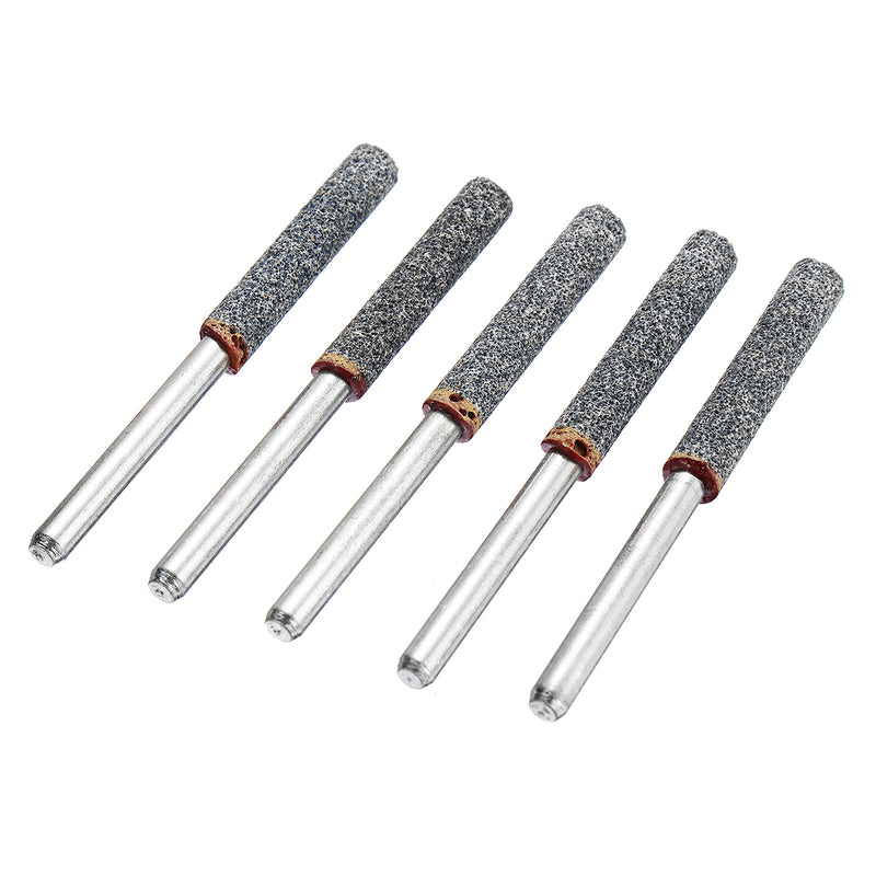5pcs 3/16 Inch Grinding Head Stone Diamond Chainsaw Sharpener Burr Stone Set