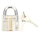12pcs Unlocking Lock Pick Set with 3pcs Transparent Locks Locksmith Practice Supplies Set