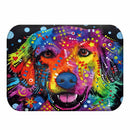 KCASA KC-M1 40x60cm Animal Dog Painting Mat Coral Fleece Rug Absorbent Bathroom Anti Slip Carpet