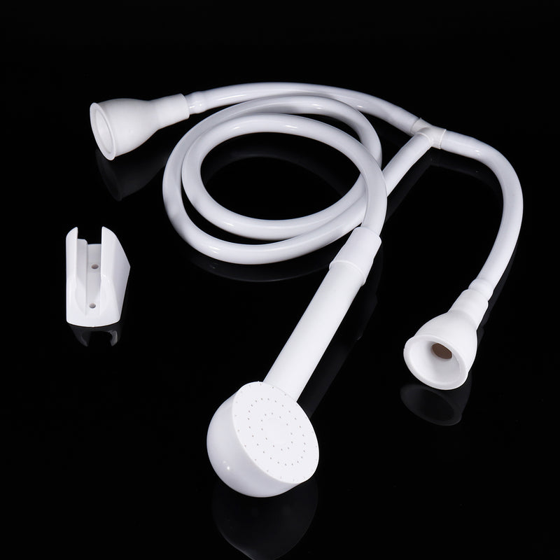 Double Tap Shower Spray Hose Bath Tub Sink Spray Attachment Head Pet Washing Easy Tap Shower Spray Kit