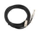 REXLIS BK3127-3 1/1.8/ 3M 3-Pin Male to Mono Female Shielded Microphone Audio Cable