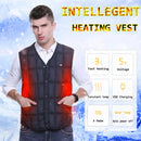 USB Electric Heating Vest Jacket Winter Warm Heated Pad Winter Body Warmer