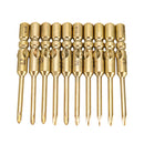 10Pcs 40mm Magnetic Screwdriver Bits Hex Cross Head PH0 PH1 PH2 Bit For Electric Screwdriver