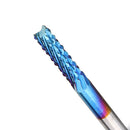 Drillpro Upgrade 10pcs 0.8-3mm Blue NACO Coating PCB Milling Cutter Engraving Carbide Bits for CNC Engraving Machine