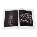96 Page Chicano Calligraphy Font Lettering Pattern Tattoo Stencils Body Art Tattoo Accessories