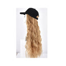 Woman Girl Duck Tongue Cap Wig Hat Light Long Halloween Party Curly Club