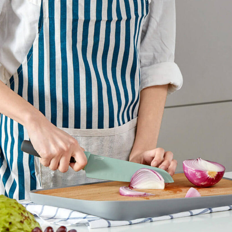 BergHOFF Leo Series Kitchen Stainless Steel Cutter Vegetable Cutter Silicing Tool Fruit Tool Santoku Tool