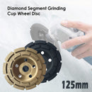 5 Inch Black/Dark Golden Diamond Grinding Wheel 125mm Concrete Grinding Cup Wheel Disc