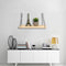 Wall Shelf Wood Iron Hanging Holder Storage Wall Mount Rack Home Display Decorations