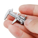Mini 0-4cm Vernier Caliper Portable Measuring Ruler Key Chain For Woodworking Tool