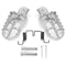 Aluminum Foot Pegs For Yamaha Motocross PW50 PW80 TTR90 TW200 Pit Dirt Bike
