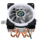 CPU Cooler 4 Heatpipes 90mm 4Pin LED RGB Cooling Fan for LGA 775/1155/1151/1150/1366 AMD