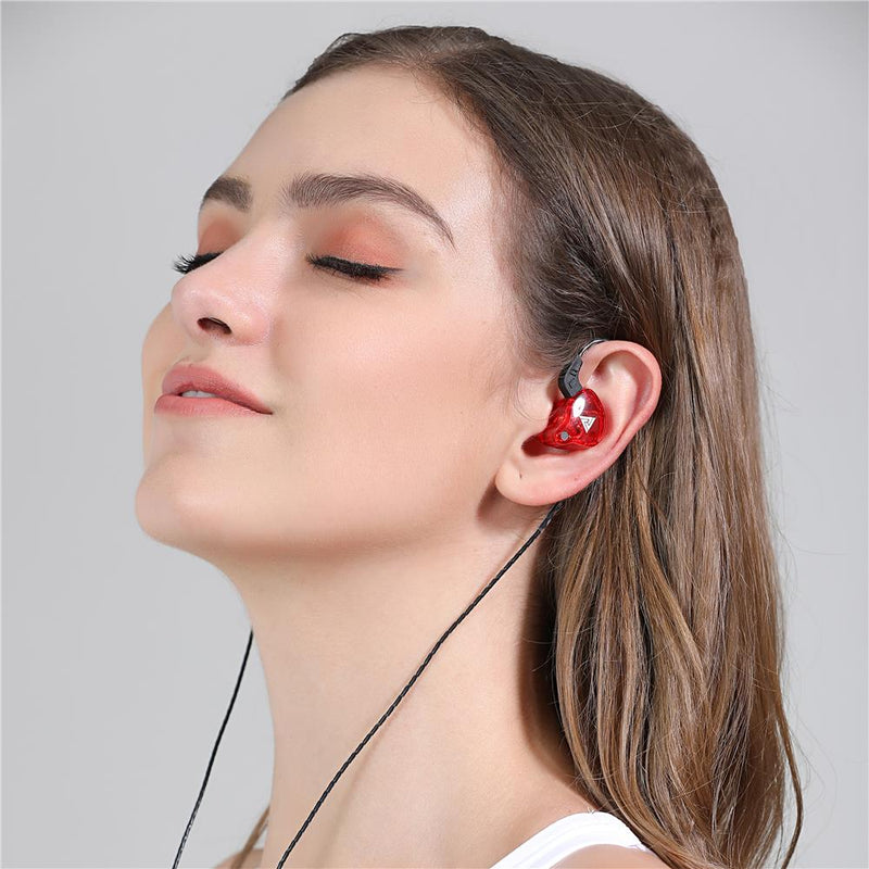 QKZ AK6 Copper Driver HiFi Sport Earphone Noise Cancelling Music In-ear Earbuds for IOS Android